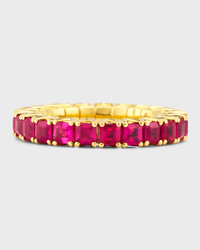 Picchiotti 18k Yellow Gold Diamond Xpandable Ring In Ruby 2