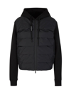MONCLER MONCLER QUILTED PANEL HOODED JACKET