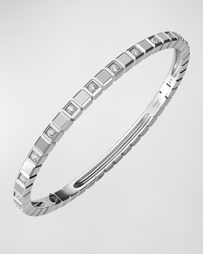 Chopard White Gold And Diamond Ice Cube Bangle In 10 White Gold