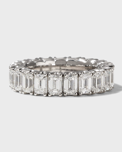 Picchiotti Xpandable 18k White Gold Emerald-cut Diamond Ring In 10 White Gold