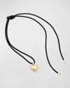 EMILY P WHEELER SOFT HEART NECKLACE WITH 18K YELLOW GOLD AND DIAMONDS