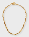 HOORSENBUHS 18K YELLOW GOLD 5MM NECKLACE WITH DIAMOND TOGGLE