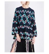 PETER PILOTTO Embroidered Silk-Blend Tunic