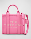 Marc Jacobs The Leather Mini Tote Bag In Petal Pink