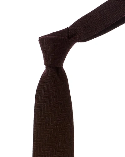 Ted Baker Thallo Dark Red Wool Tie