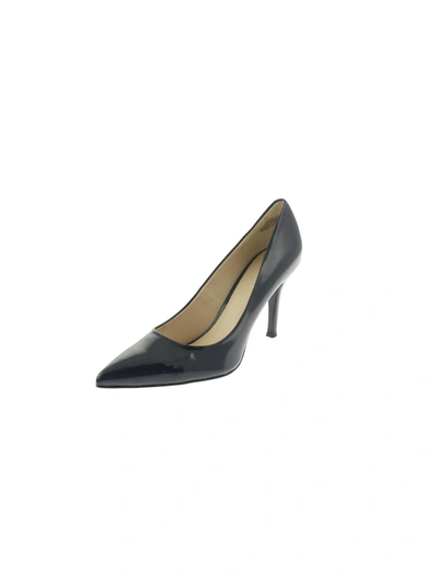 Nine West Flax Womens Solid Pointed Toe Pumps In Grey