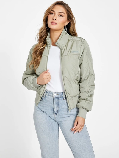 Guess Factory Brooklyn Puffer Jacket In Green