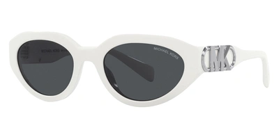 Michael Kors Woman Sunglass Mk2192 Empire Oval In Grey / White