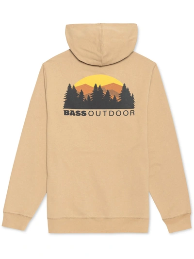 Bass Outdoor Big & Tall Mens Back Logo Front Pocket Hoodie In Beige