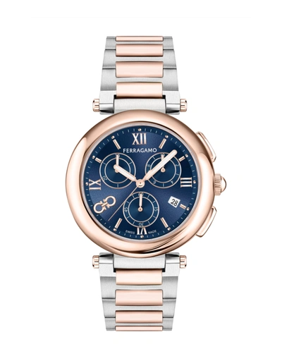 Ferragamo Legacy Chronograph Watch In Multi