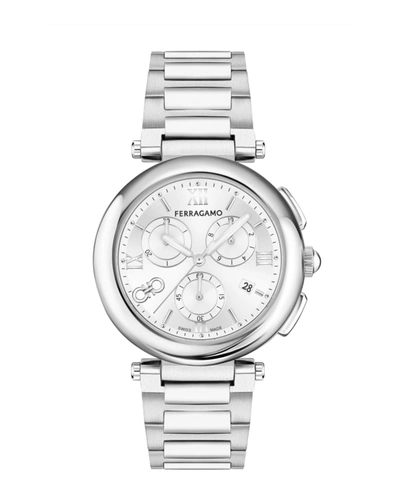 Ferragamo Legacy Chronograph Watch In Multi