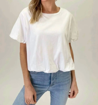 Six/fifty Bubble Tee In White