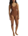 Commando Butter Soft Support Sleeveless Bodysuit In Brown