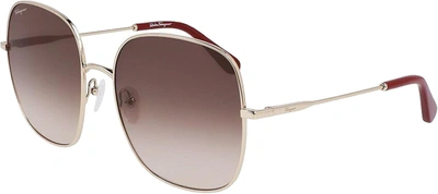 Ferragamo Women's 60mm Gold Sunglasses