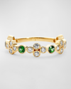 Syna Women's Mogul 18k Yellow Gold, 0.5 Tcw Diamond, & Emerald Ring In Green