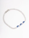 Lovisa Rhodium Oval Cubic Zirconia Tennis Bracelet In Silver