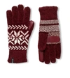 Isotoner Women's Chenille Snowflakes Gloves In Blackberry In Multi
