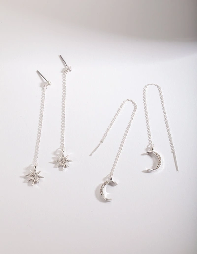 Lovisa Silver Celestial Earring Pack