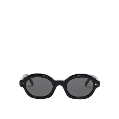Retrosuperfuture Marzo Oval Frame Sunglasses In Black
