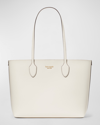 Kate Spade Bleecker Large Saffiano Leather Tote Bag In Parchment