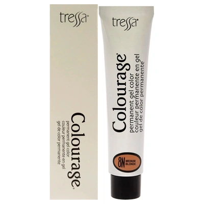 Tressa Colourage Permanent Gel Color - 8n Medium Blonde By  For Unisex - 2 oz Hair Color In Grey