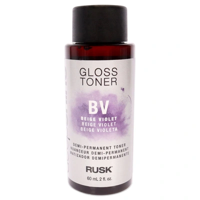 Rusk Deepshine Gloss Demi-permanent Toner - Bv Beige Violet By  For Unisex - 2 oz Hair Color