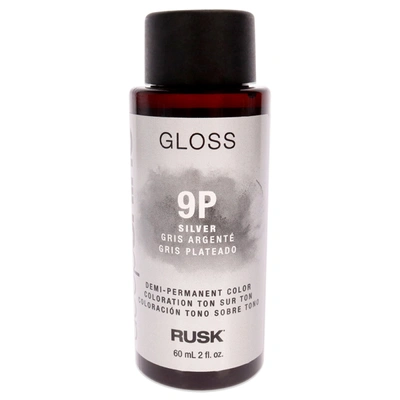 Rusk Deepshine Gloss Demi-permanent Color - 9p Silver By  For Unisex - 2 oz Hair Color