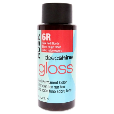 Rusk Deepshine Gloss Demi-permanent Color - 6r Dark Red Blonde By  For Unisex - 2 oz Hair Color