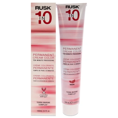 Rusk Permanent Cream Color In10 - 6cg Dark Copper Golden Blonde By  For Unisex - 3.4 oz Hair Color In Grey