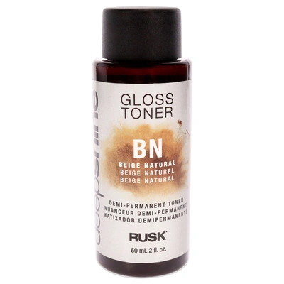 Rusk Deepshine Gloss Demi-permanent Toner - Bn Beige Natural By  For Unisex - 2 oz Hair Color