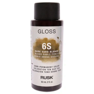 Rusk Deepshine Gloss Demi-permanent Color - 6s Dark Sand Blonde By  For Unisex - 2 oz Hair Color