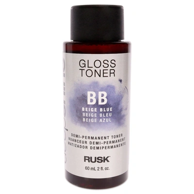 Rusk Deepshine Gloss Demi-permanent Toner - Bb Beige Blue By  For Unisex - 2 oz Hair Color