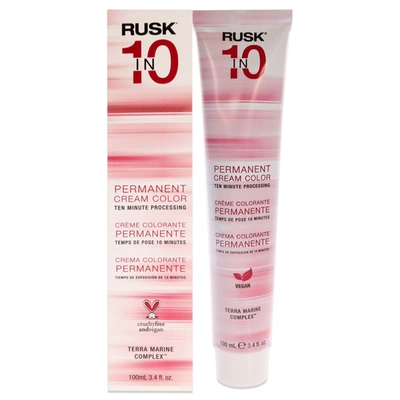 Rusk Permanent Cream Color In10 - 10s Ultra-light Sand Blonde By  For Unisex - 3.4 oz Hair Color In Grey