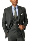 TAYION BY MONTEE HOLLAND AGORDY MENS WOOL BLEND PINSTRIPE SUIT JACKET