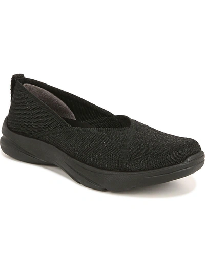 Bzees Legacy Womens Shimmer Slip-on Casual And Fashion Sneakers In Black