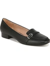 LIFESTRIDE CATALINA WOMENS FAUX LEATHER BUCKLE LOAFER HEELS