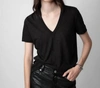 Zadig & Voltaire Wassa Diamante T-shirt In Black