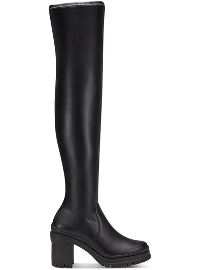 BAR III FERNN WOMENS FAUX LEATHER TALL OVER-THE-KNEE BOOTS