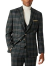 TAYION BY MONTEE HOLLAND AGORDY MENS PAISLEY CLASSIC FIT SUIT JACKET