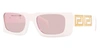 Versace Rectangular-frame Sunglasses In White