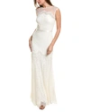 Tadashi Shoji Lace Gown In White