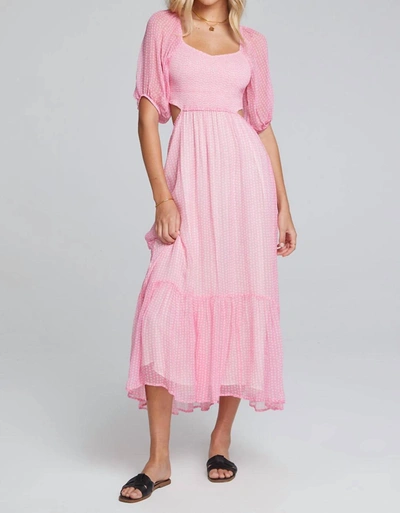 Saltwater Luxe Pheonix Maxi Dress In Pink In Multi