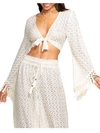 Ramy Brook Elvira Coverup Crop Top In Multi