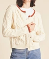 TROVATA LOUISE CARDIGAN IN ANTIQUE WHITE