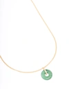 Lovisa Gold Plated Cubic Zirconia Semi-precious Donut Necklace In Gold