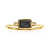 Rs Pure By Ross-simons Black Onyx Ring In 14kt Yellow Gold In White