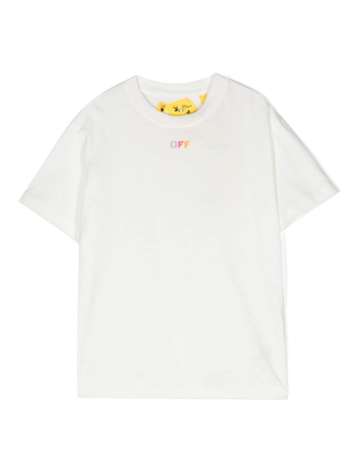 Off-white Kids' T-shirt Cotone Bianco In White