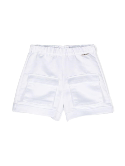 Twinset Kids' Logo-lettering Shorts In White