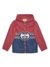 Gucci Interlocking G Print Jacket In Blue