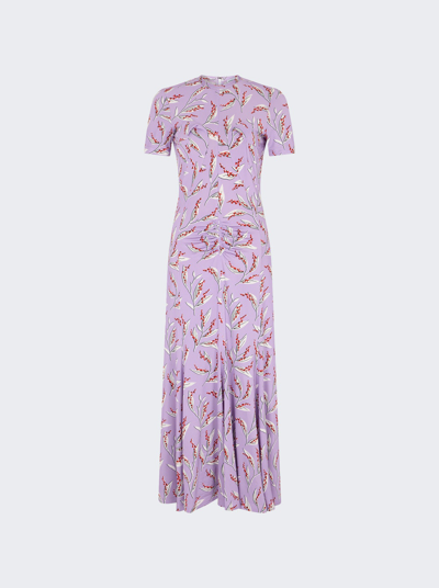 Rabanne Robe Midi Dress In Muguet Lavender